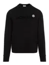 Moncler Cotton Sweatshirt In Black