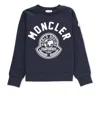 Moncler Cotton Sweatshirt In Blue