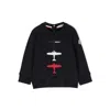 Moncler Cotton Sweatshirt In Blue