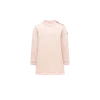 Moncler Robe Sweat En Coton In Pink