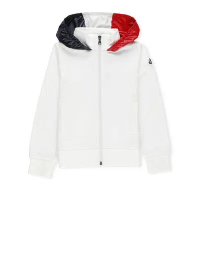 Moncler Kids' Cotton Sweatshirt In Ivory