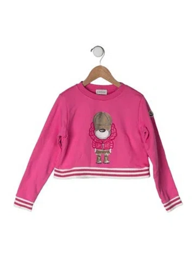 Pre-owned Moncler Kids' Cotton Sweatshirt In Pink