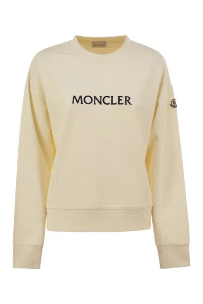 MONCLER MONCLER COTTON SWEATSHIRT WITH LOGO