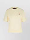 Moncler Cotton T-shirt With Ruffle And Triangle Detail