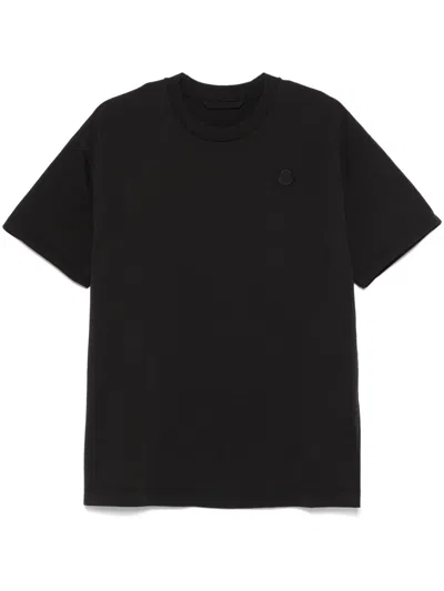 Moncler Cotton T-shirt In Black