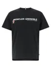 Moncler Crew Neck Short Sleeve Straight Hem T-shirt In Black