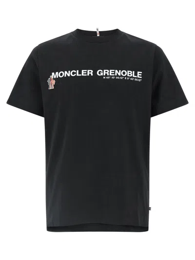 MONCLER COTTON T-SHIRT BLACK