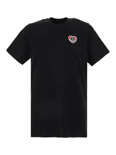 Moncler Cotton T-shirt In Black