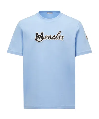 MONCLER MONCLER LOGO PATCH CREWNECK T-SHIRT