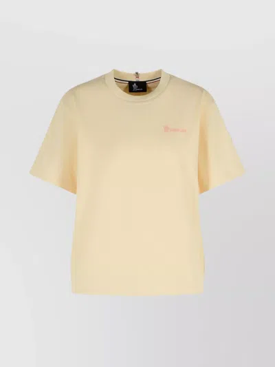 Moncler Cotton T-shirt Crew Neck In Brown