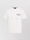 Moncler Cotton T-shirt With Embossed Logo Grenoble Clothing In White