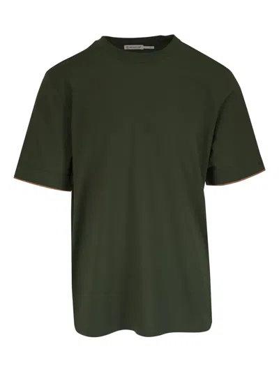 Moncler Cotton T-shirt In Green