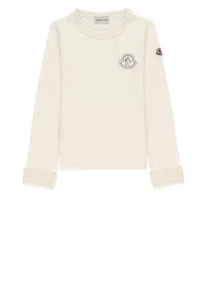 Moncler Kids' Cotton T-shirt In Neutral