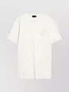 Moncler White Cotton T-shirt With Three-dimensional Logo In White