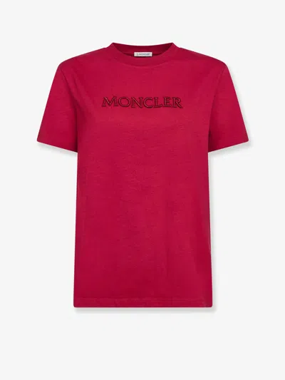 Moncler Cotton T-shirt In Red