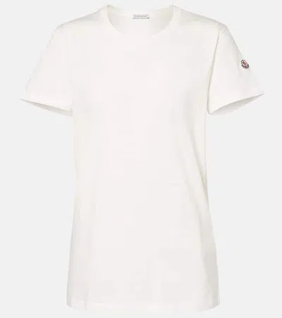 Moncler T-shirt Aus Baumwolle In Weiss