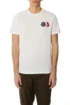 Moncler Cotton T-shirt With Ribbed Crew Neck And Signature Logo Patches In White