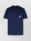 Moncler Cotton T-shirt With Button Detail And Chest Pocket