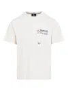 Moncler Cotton T-shirt With Embossed Logo Grenoble Clothing In White
