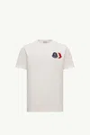 Moncler Cotton T-shirt With Ribbed Crew Neck And Signature Logo Patches
