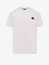 Moncler Men T-shirt With Faded Logo Motif In Cotton