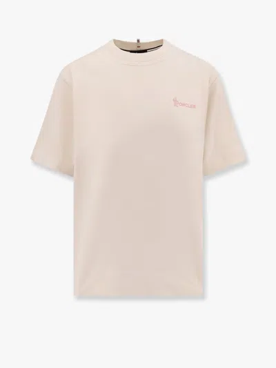 MONCLER COTTON T-SHIRT WITH FRONTAL LOGO