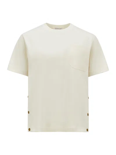 MONCLER COTTON T-SHIRT WITH POCKET