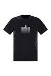 Moncler Cotton T-shirt With Shaded Logo