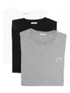 Moncler 3-pack T-shirts In Multi