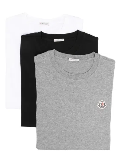 Moncler 3-pack T-shirts In Multi