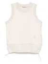 Moncler Cotton Tank Top In Neutrals