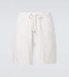 Moncler Cotton Terry Shorts In White