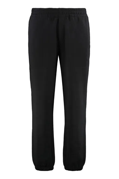 Moncler Comfortable Cotton Joggers Featuring Pockets In Black