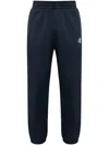 Moncler Elastic Waist Sweatpants In Blue