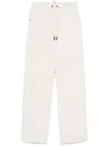 Moncler Cotton Track Trousers In Neutrals