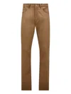 Moncler Cotton Blend Trousers In Brown