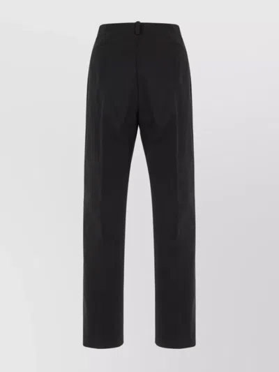 Moncler Cotton Trousers With Back Pockets And Belt Loops