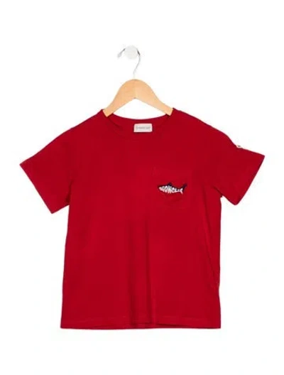 Pre-owned Moncler Kids' Cotton T-shirt In Red