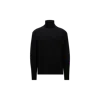 Moncler Men's Virgin Wool Turtleneck Sweater In Black