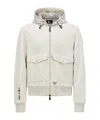 Moncler Grenoble Men Padded Wool Zip-up Hooded Jacket