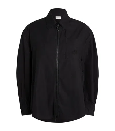 Moncler Cotton Shirt In Black