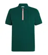 Moncler Cotton Zip-up Polo Shirt In Green