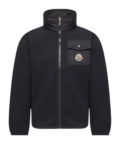 Moncler Cotton Zip-up Sweatshirt In Red