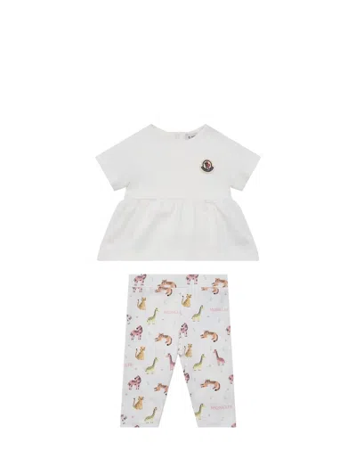 Moncler Cotton-blend Set T-shirt In Multi