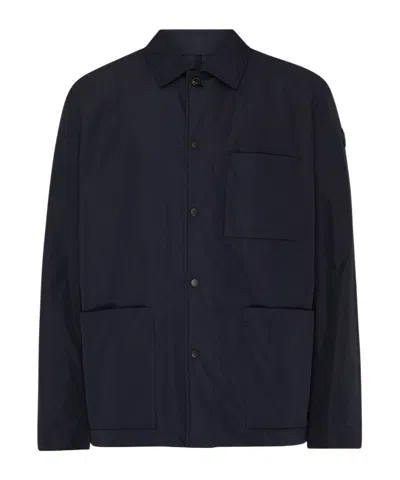 Moncler Cougourde Shirt Jacket In Navy