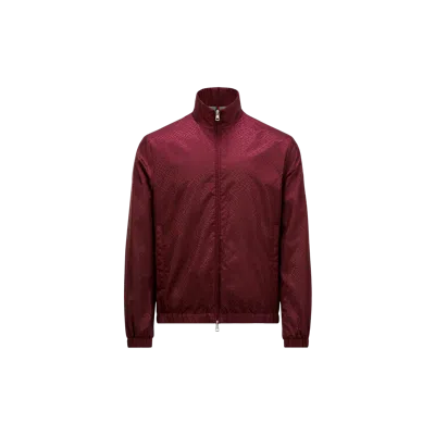 Moncler Coupe-vent Vanoise En Jacquard Monogramme In Rouge