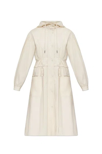 Moncler Coupiac Hooded Parka In White