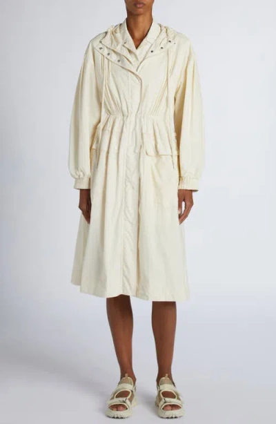 Moncler Coupiac Long Parka In White
