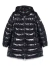 Moncler Black 'courcelles' Long Down Jacket In Black