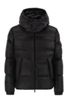 Moncler Puffer Jacket With Detachable Hood In Black